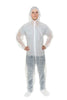 Polypropylene Coverall with Hood and Boot 25/Case - Sticky Mats, Shoe Covers and Disposable Apparel from PLX Industries
