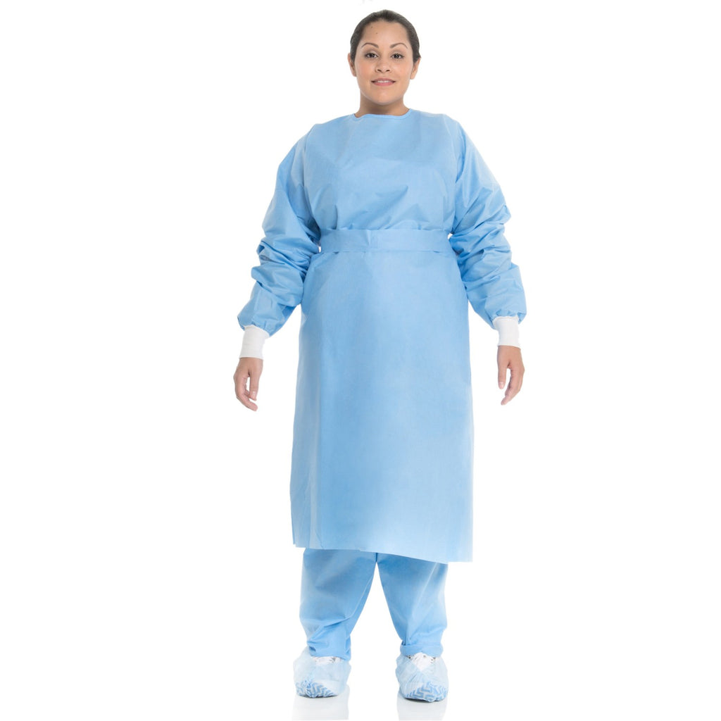 Polypropylene Knit Cuff Wrist Isolation Gowns - Sticky Mats, Shoe Covers and Disposable Apparel from PLX Industries