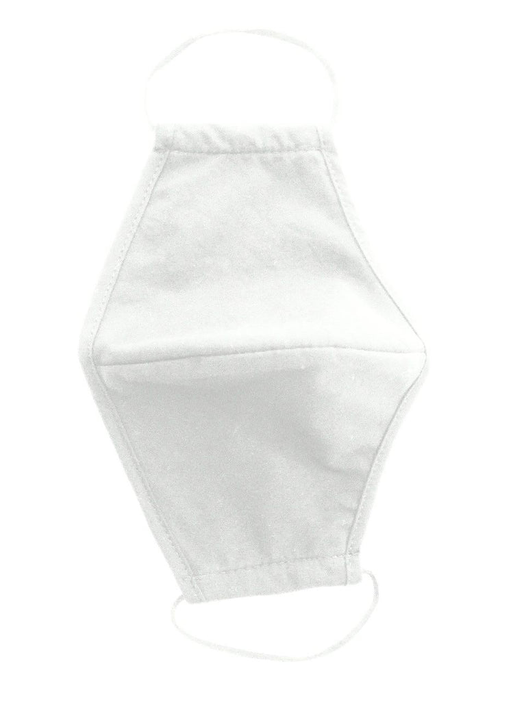 White, 3-Layer, Cotton & Polyester Ear Loop Mask (600 Per Case)