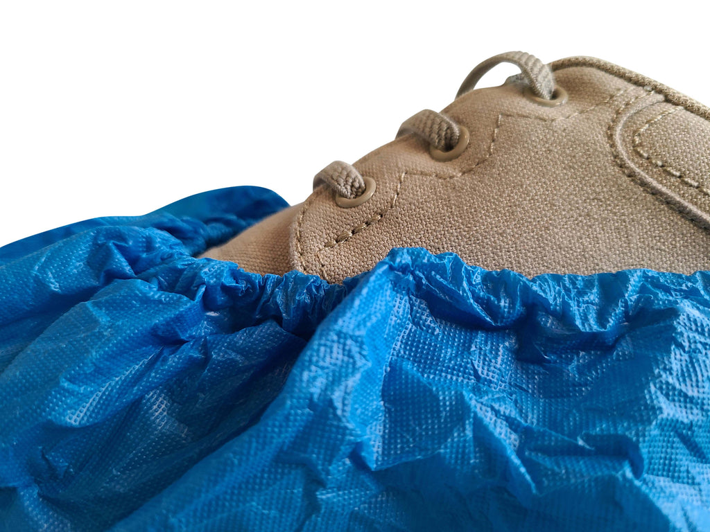 Blue Heavy Duty Shoe Cover (300 Per Case) - Sticky Mats, Shoe Covers and Disposable Apparel from PLX Industries
