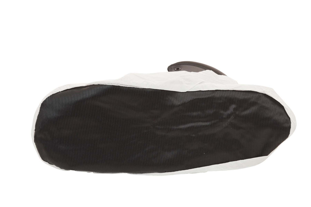Body Filter 95+®, White Anti-Skid Shoe Cover, Black Vinyl Sole 200/Case - Sticky Mats, Shoe Covers and Disposable Apparel from PLX Industries