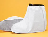 Non-Skid Tyvek Boot Covers 100 pair/case - Sticky Mats, Shoe Covers and Disposable Apparel from PLX Industries