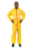 Chemical Splash Coverall, Elastic Wrist & Ankle, Taped Seams, Elastic Back (6 Per Case) - Sticky Mats, Shoe Covers and Disposable Apparel from PLX Industries