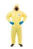 Chemical Splash Coverall with Attached Hood, Elastic Wrist & Ankle, Serged Seams, Elastic Back ( 12 Per Case ) - Sticky Mats, Shoe Covers and Disposable Apparel from PLX Industries