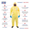 Chemical Splash Coverall with Attached Hood, Elastic Wrist & Ankle, Serged Seams, Elastic Back ( 12 Per Case ) - Sticky Mats, Shoe Covers and Disposable Apparel from PLX Industries