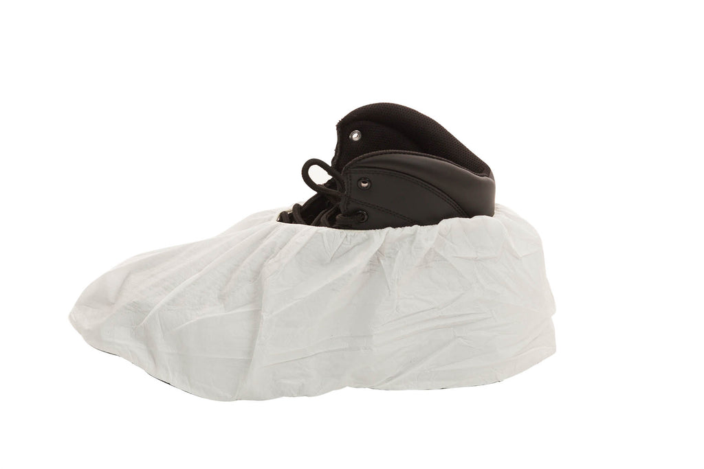 Microporous Shoe Cover, Non-Skid Sole, Elastic Closure (200 Per Case) - Sticky Mats, Shoe Covers and Disposable Apparel from PLX Industries