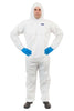 Lightweight Microporous Coverall with Attached Hood, Elastic Wrist & Ankle (25 Per Case) - Sticky Mats, Shoe Covers and Disposable Apparel from PLX Industries
