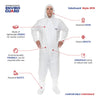Lightweight Microporous Coverall with Attached Hood & Boot, Elastic Wrist (25 Per Case) - Sticky Mats, Shoe Covers and Disposable Apparel from PLX Industries