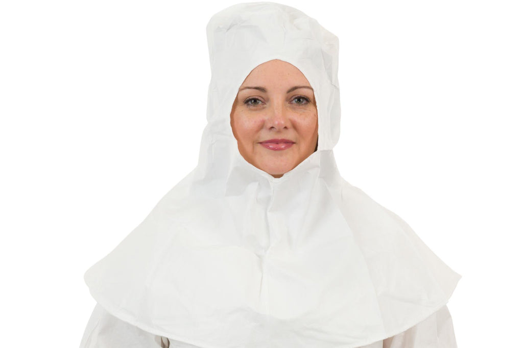 Sterile Hood, Ties in Back, Serged Seam, Sterilized to 10⁻⁶, Individually Packaged (100 Per Case) - Sticky Mats, Shoe Covers and Disposable Apparel from PLX Industries
