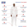 Clean Processed Microporous Coverall with Hood & Boot, Tunnelized Elastic Wrist & Ankle, Individually Packed (25 Per Case) - Sticky Mats, Shoe Covers and Disposable Apparel from PLX Industries