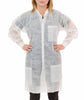 Polypropylene Lab Coat, Three Pockets, Knit Wrist & Collar (30 Per Case) - Sticky Mats, Shoe Covers and Disposable Apparel from PLX Industries