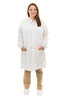 White SMS Lab Coat with 3 Pockets, Knit Wrists and Collar ( 30 Per Case)