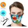 RUSH 2-Layer Face Mask w/ Full Color Logo Adjustable Masks - Sticky Mats, Shoe Covers and Disposable Apparel from PLX Industries