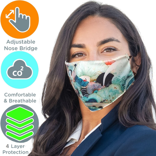 Adjustable Face Mask with filter pocket, full color cloth safety masks ; Safety Gear for Outdoor Sport, Smoking,Cycling,Travelling - Sticky Mats, Shoe Covers and Disposable Apparel from PLX Industries