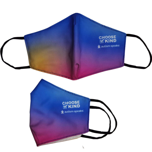 2-Layer Cotton Face Mask w/ Full Color Imprint & Bottom Hold - Sticky Mats, Shoe Covers and Disposable Apparel from PLX Industries
