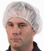 28" White Pleated Bouffant Cap (1000 Per Case) - Sticky Mats, Shoe Covers and Disposable Apparel from PLX Industries