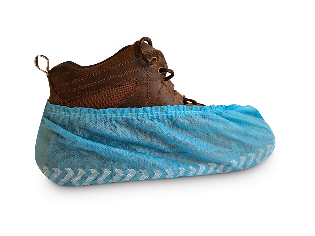 Blue Polypropylene Shoe Cover- Quantities of 300 (150 pr.) - Sticky Mats, Shoe Covers and Disposable Apparel from PLX Industries