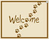 Welcome Paws Specialty Framed Sticky Mat - Sticky Mats, Shoe Covers and Disposable Apparel from PLX Industries