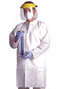 Keyguard Lab Coats with Elastic Wrists - Sticky Mats, Shoe Covers and Disposable Apparel from PLX Industries